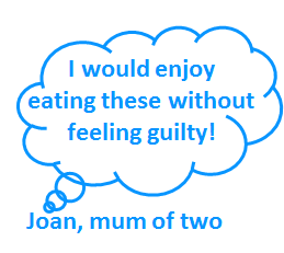 Speech bubble with ice lolly comment